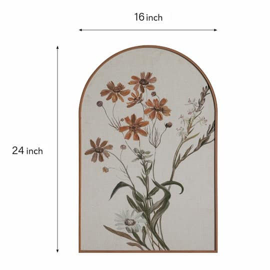 16" x 24" Rust Blossoms Wall Décor by Ashland®